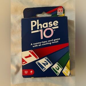 Phase 10 family card game
